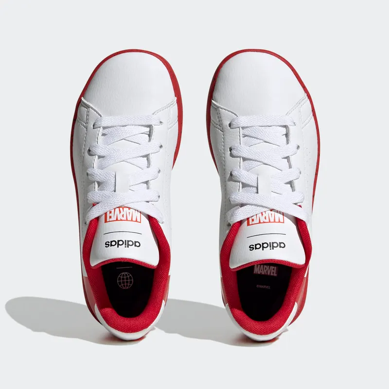 Adidas adidas x Marvel Advantage Spider-Man Lace Cloud White / Cloud White / Better Scarlet (HQ8838)