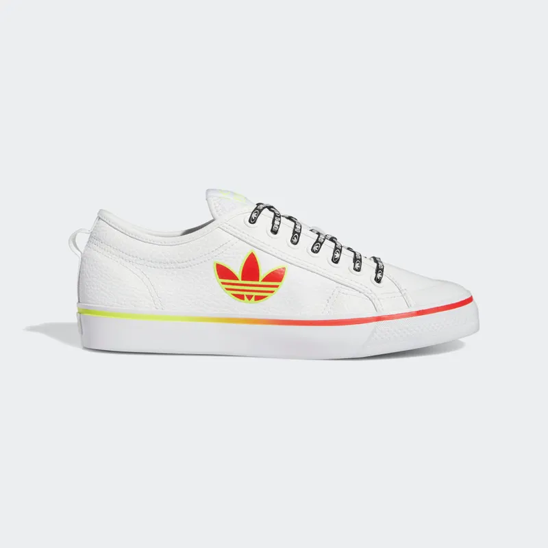adidas Nizza Trefoil Cloud White / Vivid Red / Solar Yellow (GX1465)