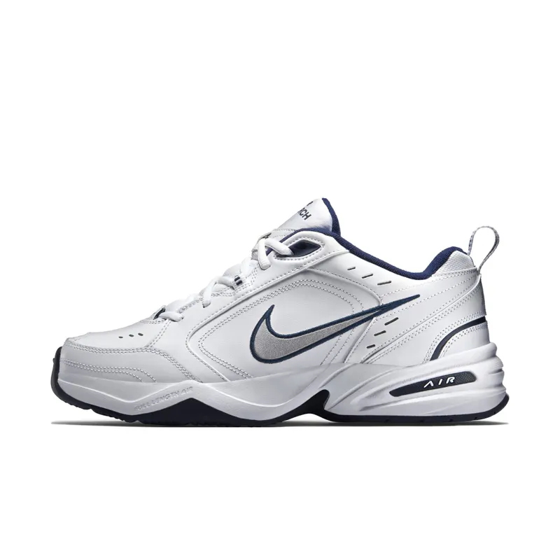 Nike Air Monarch IV White Navy White/Metallic Silver (415445-102)