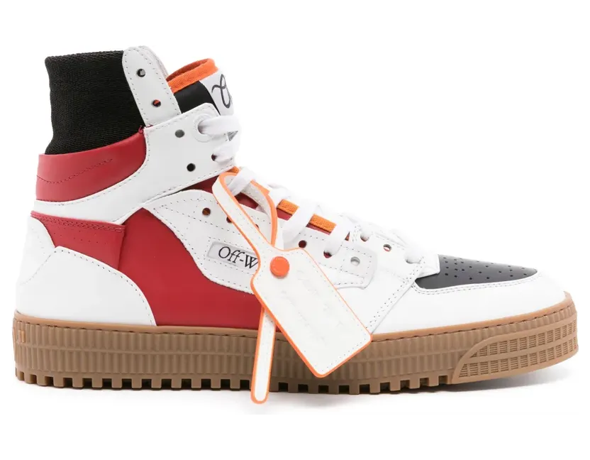 Off-White 3.0 Off Court leren “Red” (OMIA065S24LEA0022501)