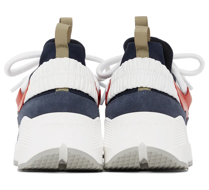 Pierre Hardy Khaki & Pink Trek Comet Sneakers (LX01X) (2)