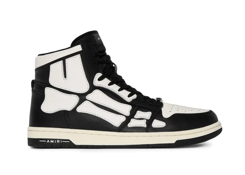 AMIRI Skel Top Hi Black Black White (PS22MFS002004)