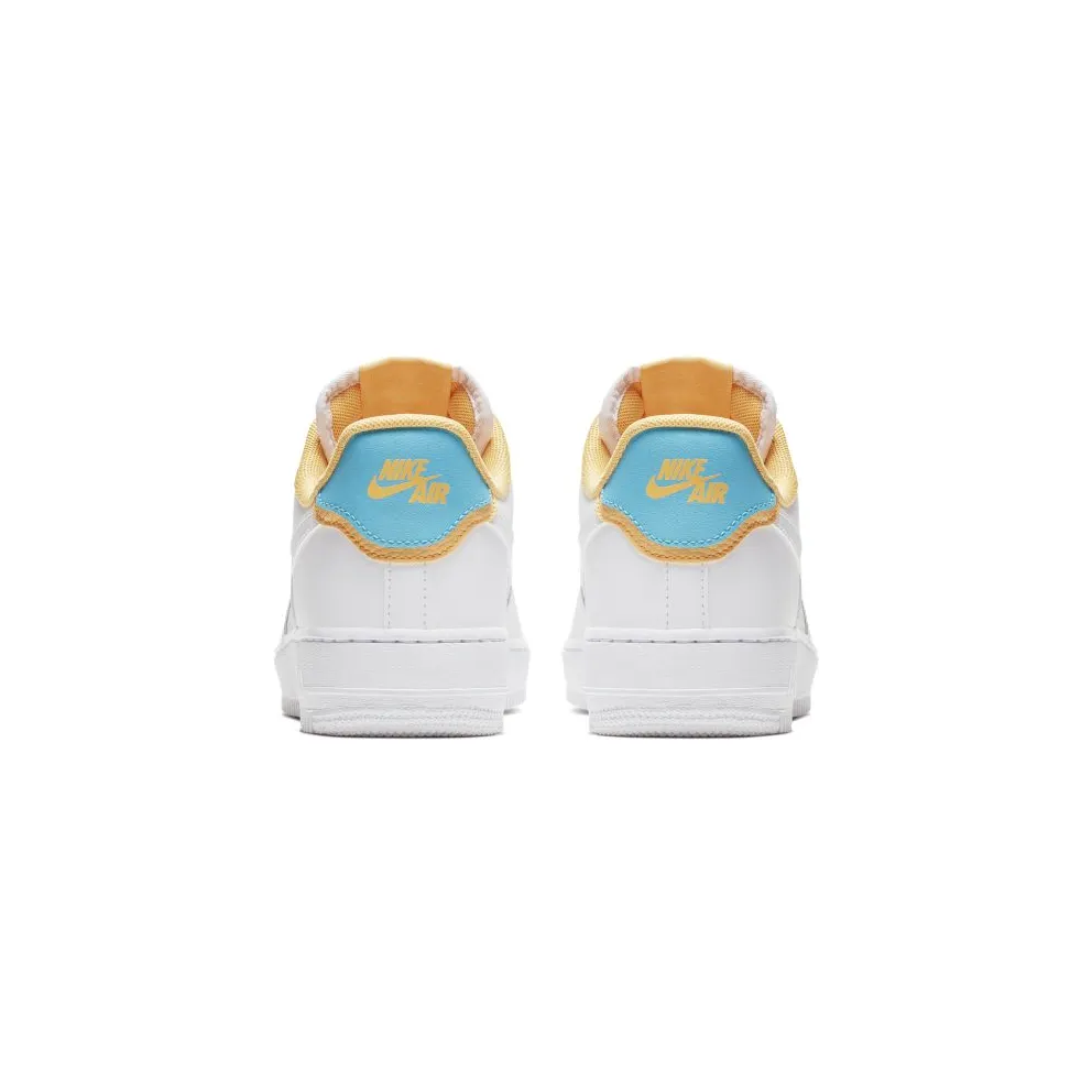 Nike Air Force 1 Low SE White Light Blue Fury Topaz Gold (W) White/White-Light Blue Fury-Topaz Gold-White (AA0287-105)