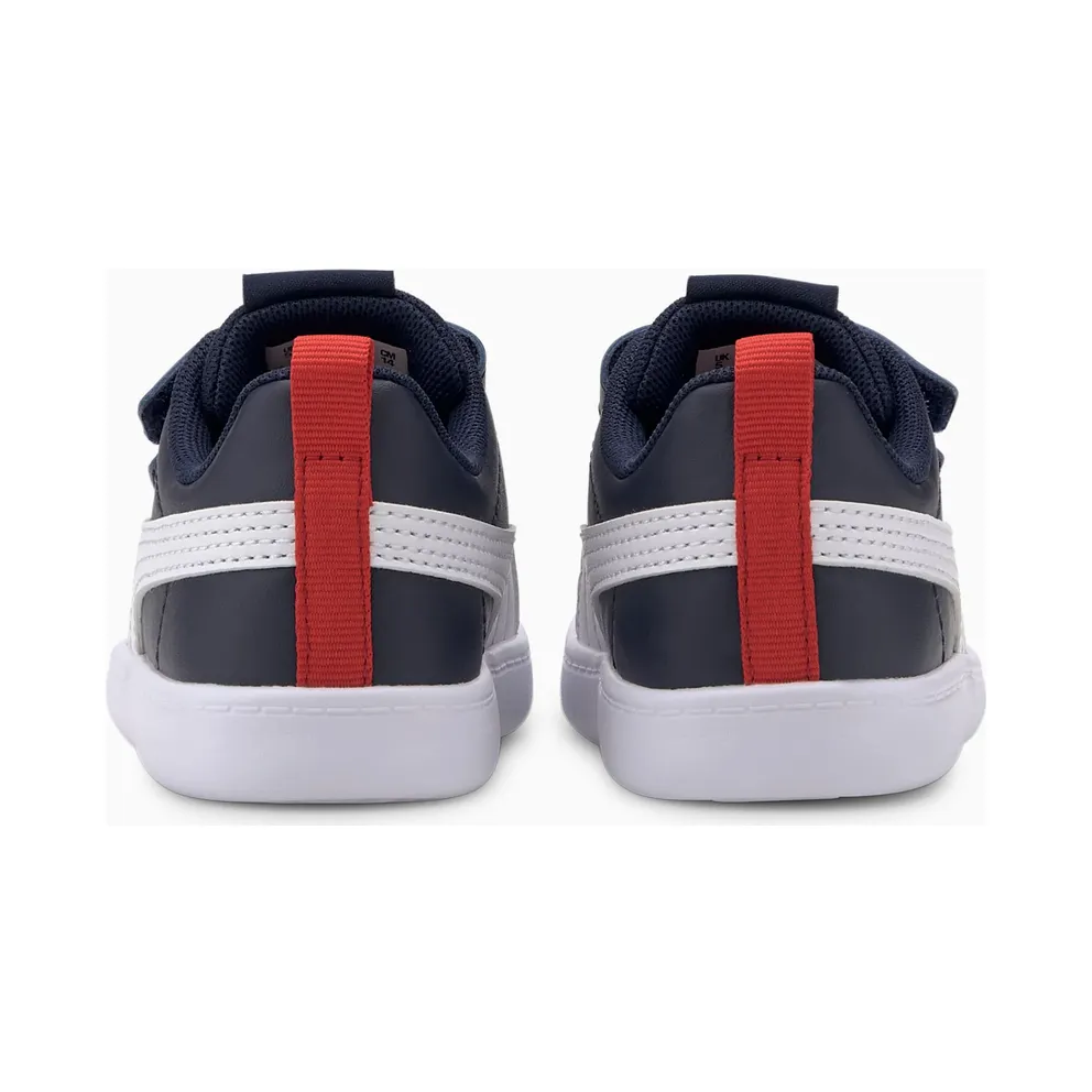 PUMA Courtflex V2 Babies’ Peacoat/High Risk Red (371544-01)
