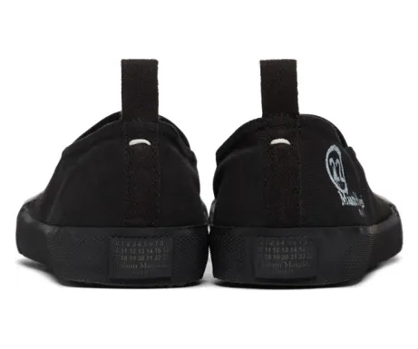Maison Margiela Black Tabi Vandal Slip-On Sneakers (S58WS0126 P3212) (3)