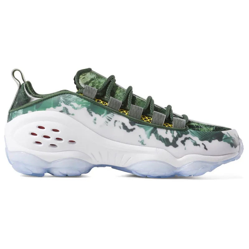 Reebok DMX Run 10 Extra Butter The Predator White/Scout Green-Scarlet-Yellow (Other Brands Reebok)
