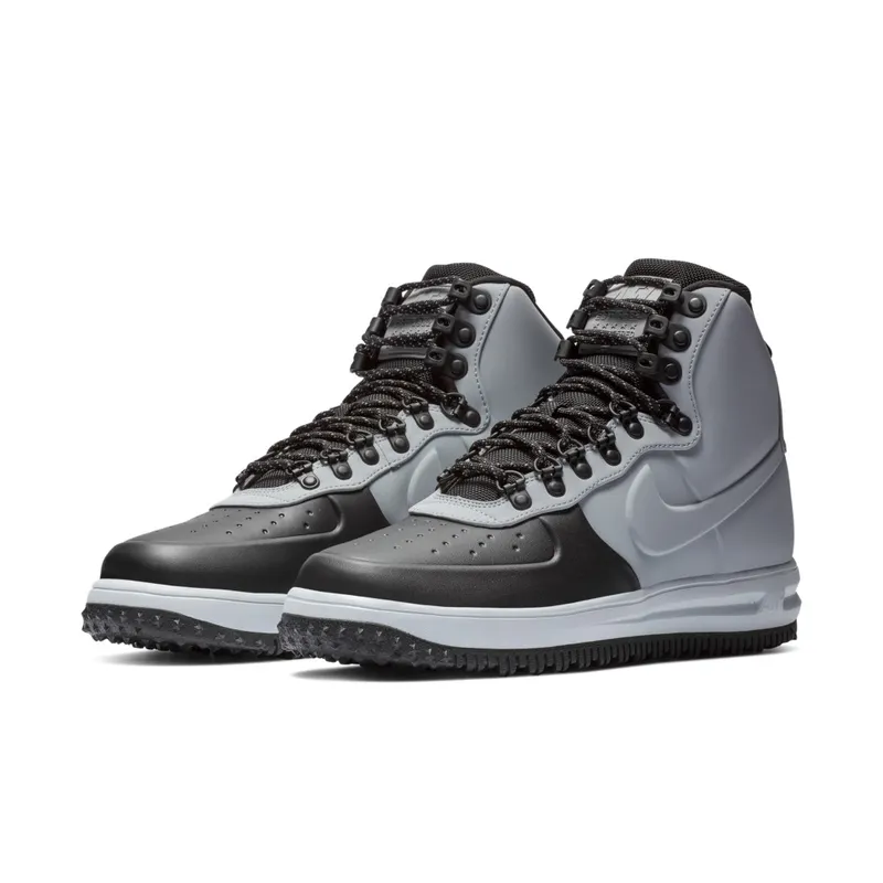 Nike  Lunar Force 1 Duckboot Black Wolf Grey Black/Pure Platinum-Wolf Grey (BQ7930-002)