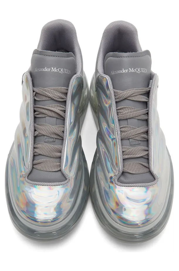 Alexander McQueen Silver Oversized Sneakers (682398W4K52) (5)