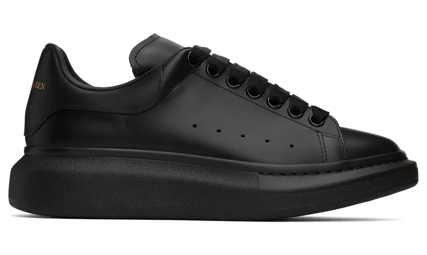 Alexander McQueen Black Oversized Sneakers (553761WHGP0)
