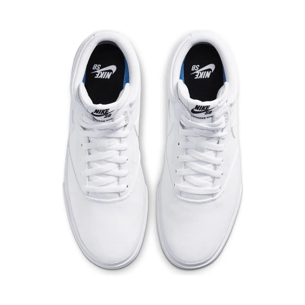 Nike SB Charge Mid Canvas Triple White White/White/White (CN5264-100)