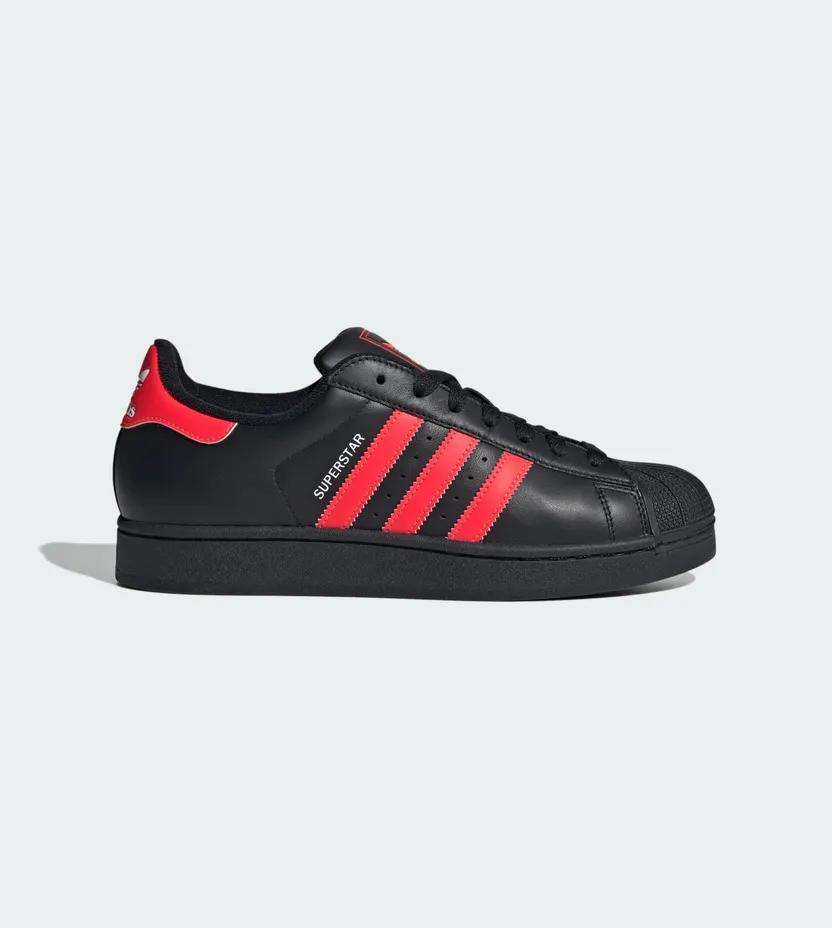 Adidas SUPERSTAR II “Core Black Lucid Red Cloud White” (JQ3176)