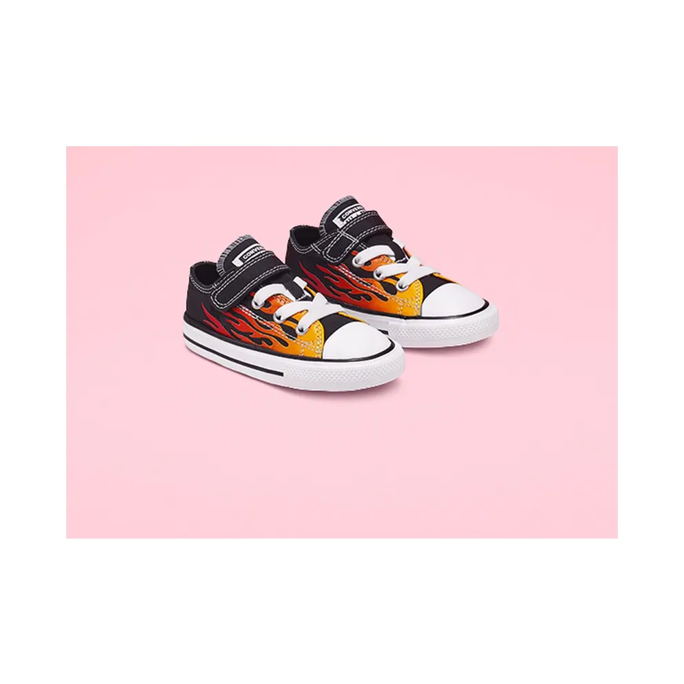 Converse Toddler Archive Flames Hook and Loop Chuck Taylor All Star Low Top (766199C)