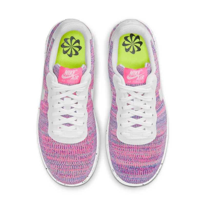 Nike Air Force 1 Crater FlyKnit Purple – “Fuchsia Glow / Pink Blast / Green Glow / White” (DC7273-500)