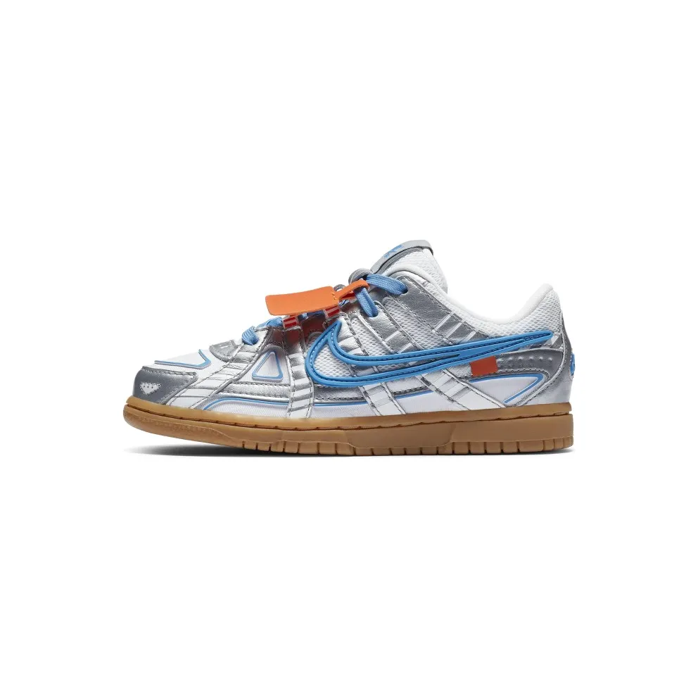 Nike Air Rubber Dunk Off-White University Blue (PS) White/University Blue-White (CW7410-100)