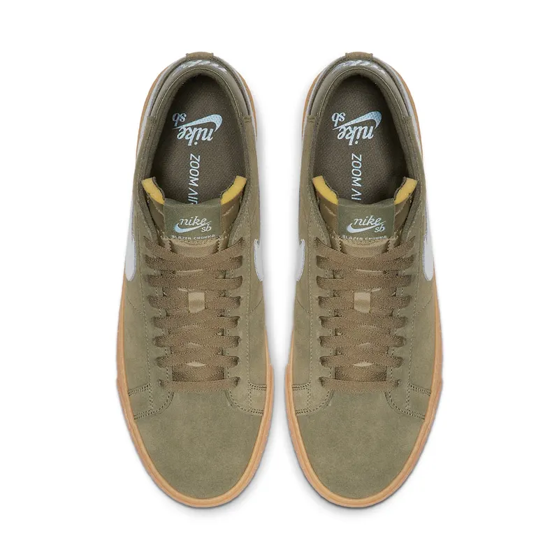 Nike SB Zoom Blazer Chukka Medium Olive Light Armory Blue Medium Olive/Gum Light Brown-Light Armoury Blue (AT9765-201)