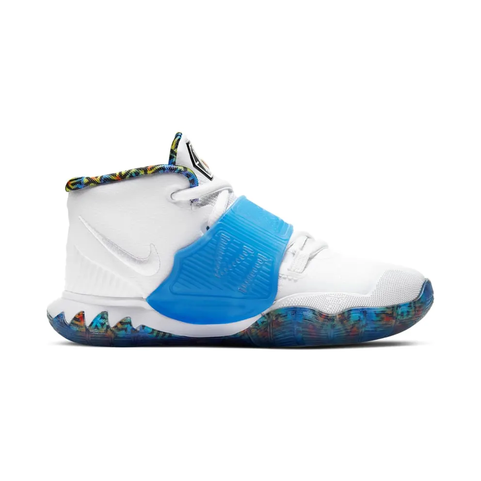 Nike Kyrie 6 White Sapphire Crimson (PS) White/White-Sapphire-Laser Crimson (BQ5600-146)