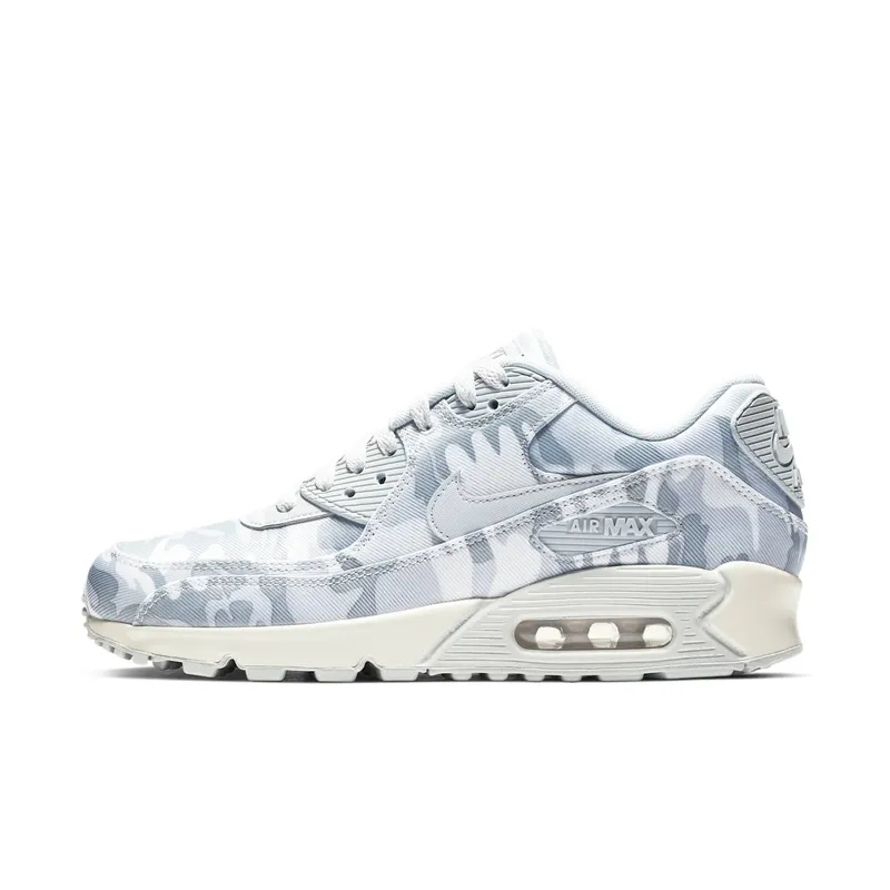 Nike Air Max 90 Winter Camo (W) Pure Platinum/Wolf Grey-Summit White (AQ9721-001)