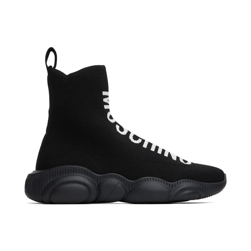 Moschino Black Teddy Sock (MA15093G0FMT000A)