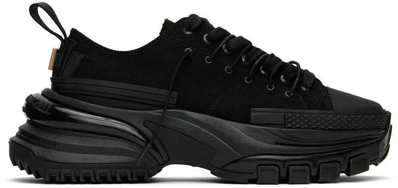 Wooyoungmi Black Double Lace Low-Top (W221SU02)