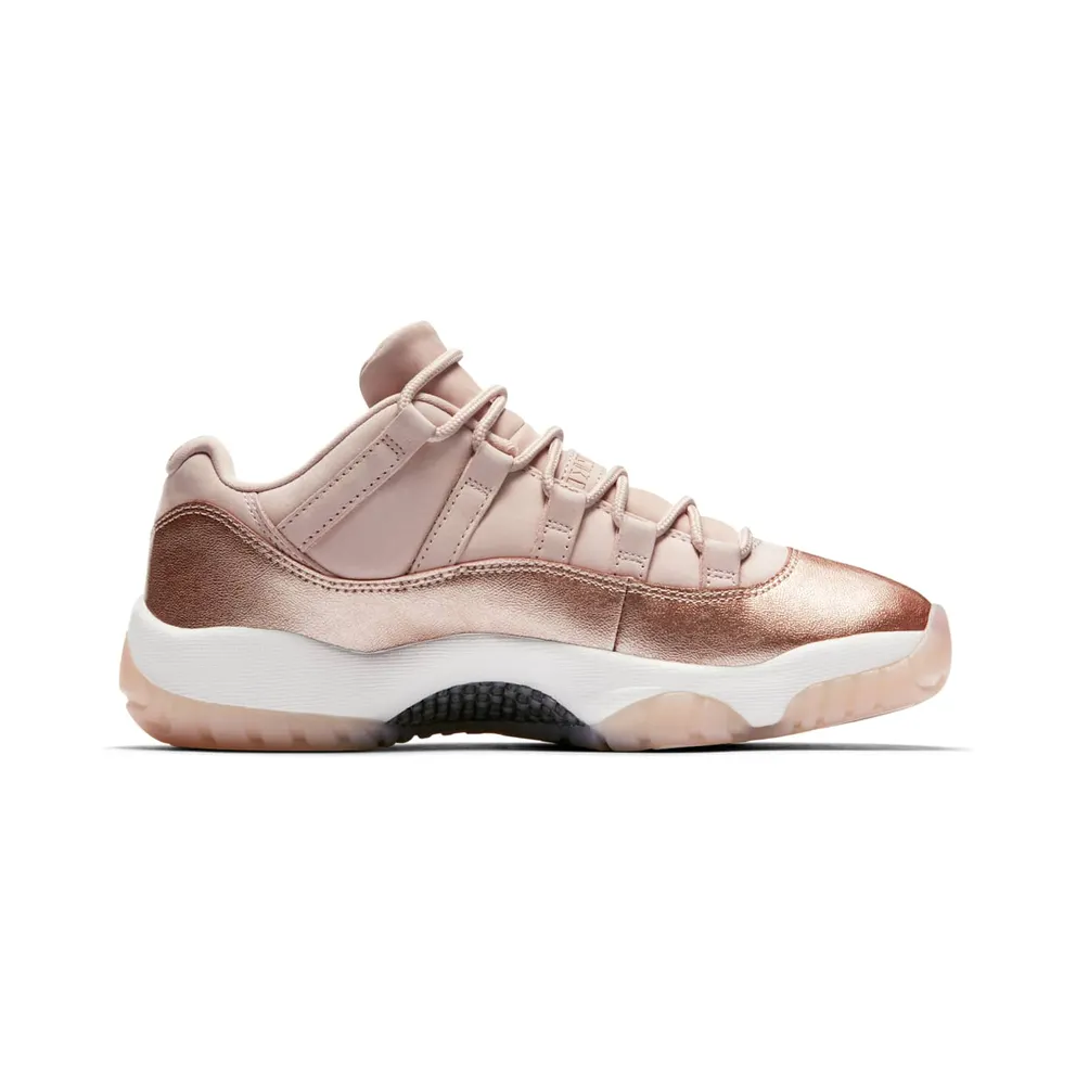 Jordan 11 Retro Low Rose Gold (W) Sail/Metallic Red Bronze-Gum Medium Brown (AH7860-105)