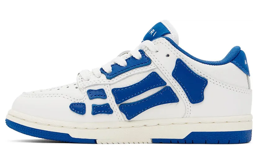 AMIRI Kids Blue & White Skel-Top Sneakers (PF22KFS004-466) (3)