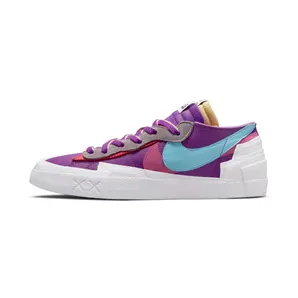 Nike x sacai KAWS Blazer Low “Purple Dusk / White / Pink Pow / Lagoon Pulse” (DM7901-500)