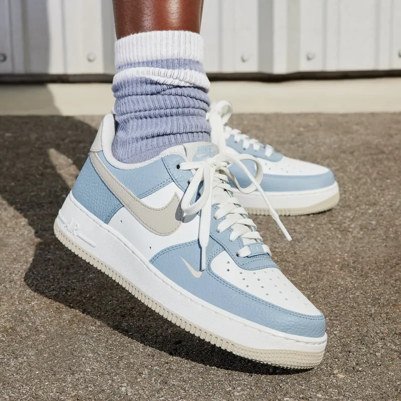 Nike Air Force 1 Low Light Armory Blue Mini Swoosh (HF0022-400)