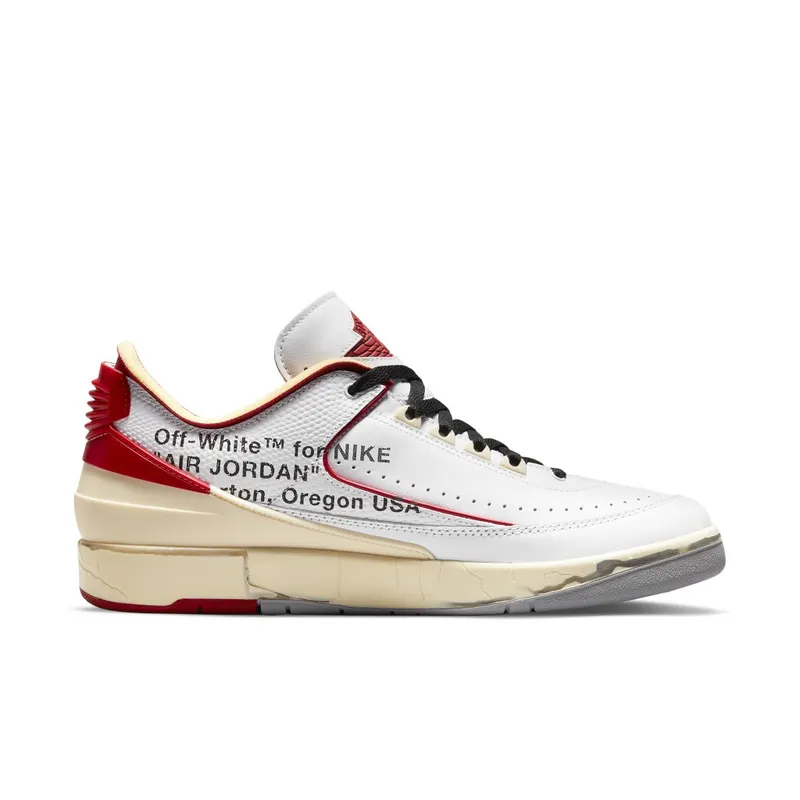 Air Jordan 2 x Off-White Retro Low SP White Red (DJ4375-106)