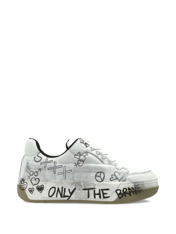 Diesel S-D-Ollie sneakers met patroon – Wit (Y03796P7484)