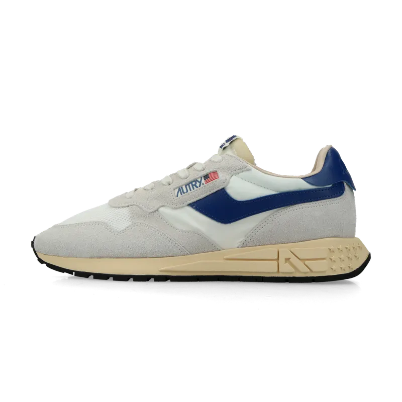 Autry Running Reelwind Low “White/Royal Blue” (WWLM-UT01)