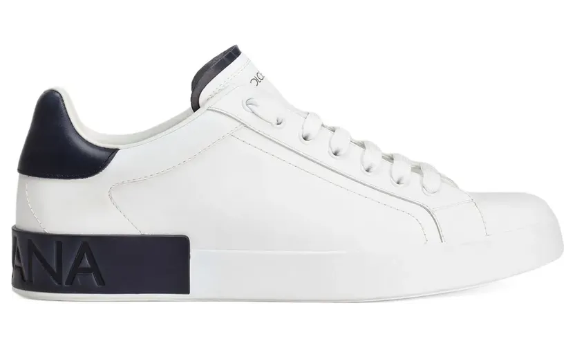 Dolce & Gabbana Portofino Sneakers mit Logo-Prägung – Weiß (CS2278A9U73)