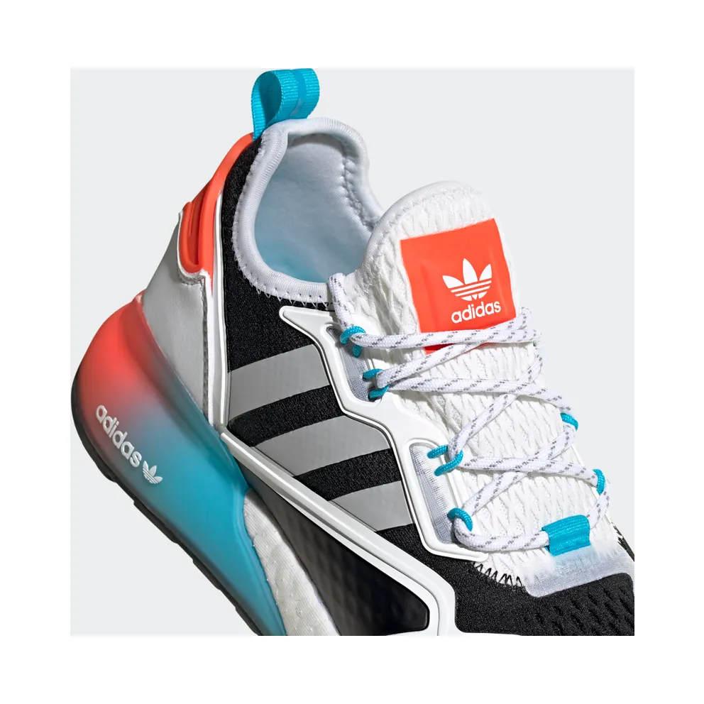 Adidas ZX 2K Boost ‘White Multi’ Core Black/Grey/Signal Cyan (FY2012)