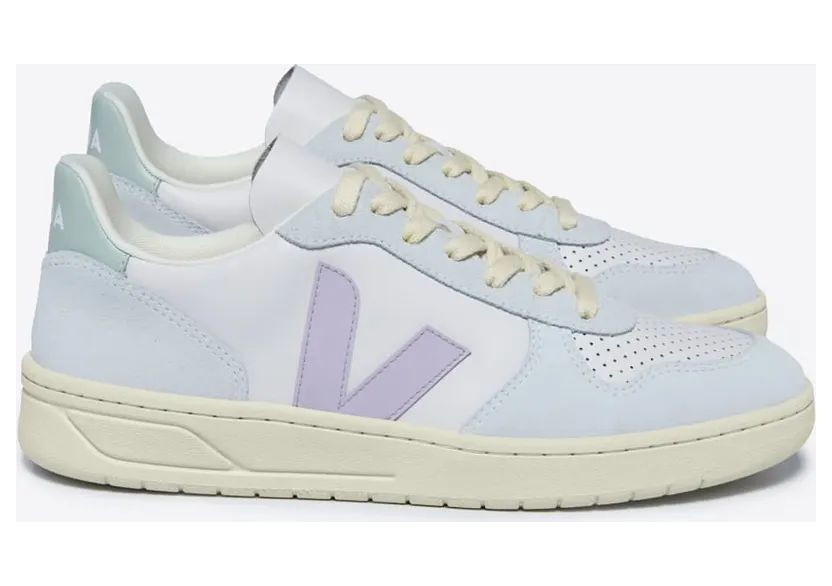 VEJA V-10 ChromeFree® leren sneakers – Blauw (VX0203475)