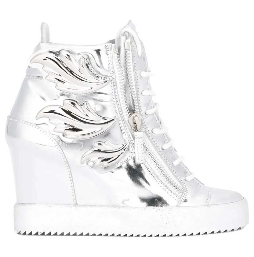 Giuseppe Zanotti ‘Cruel’ wedge sneakers – Metallic (RW6042002)