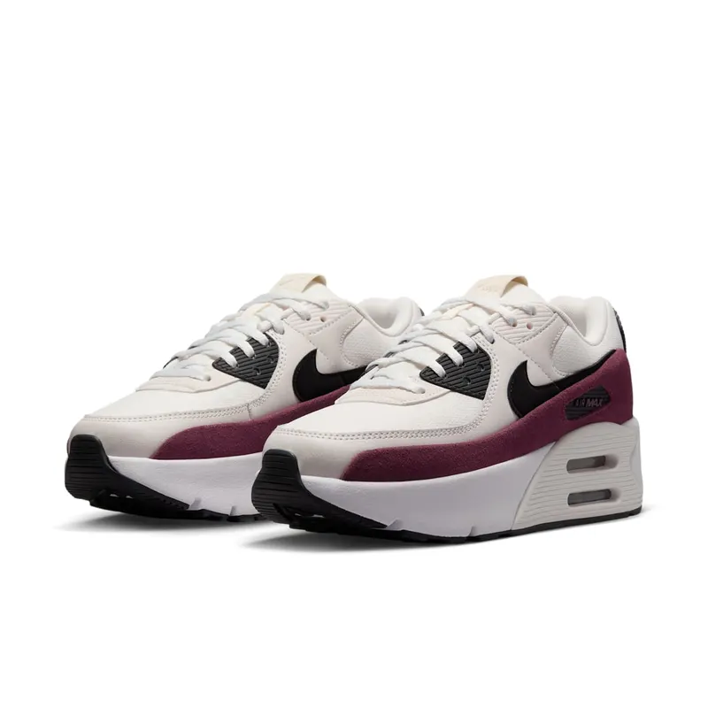 Nike Air Max 90 LV8 Sail Night Maroon Phantom Black (FD4328-107)
