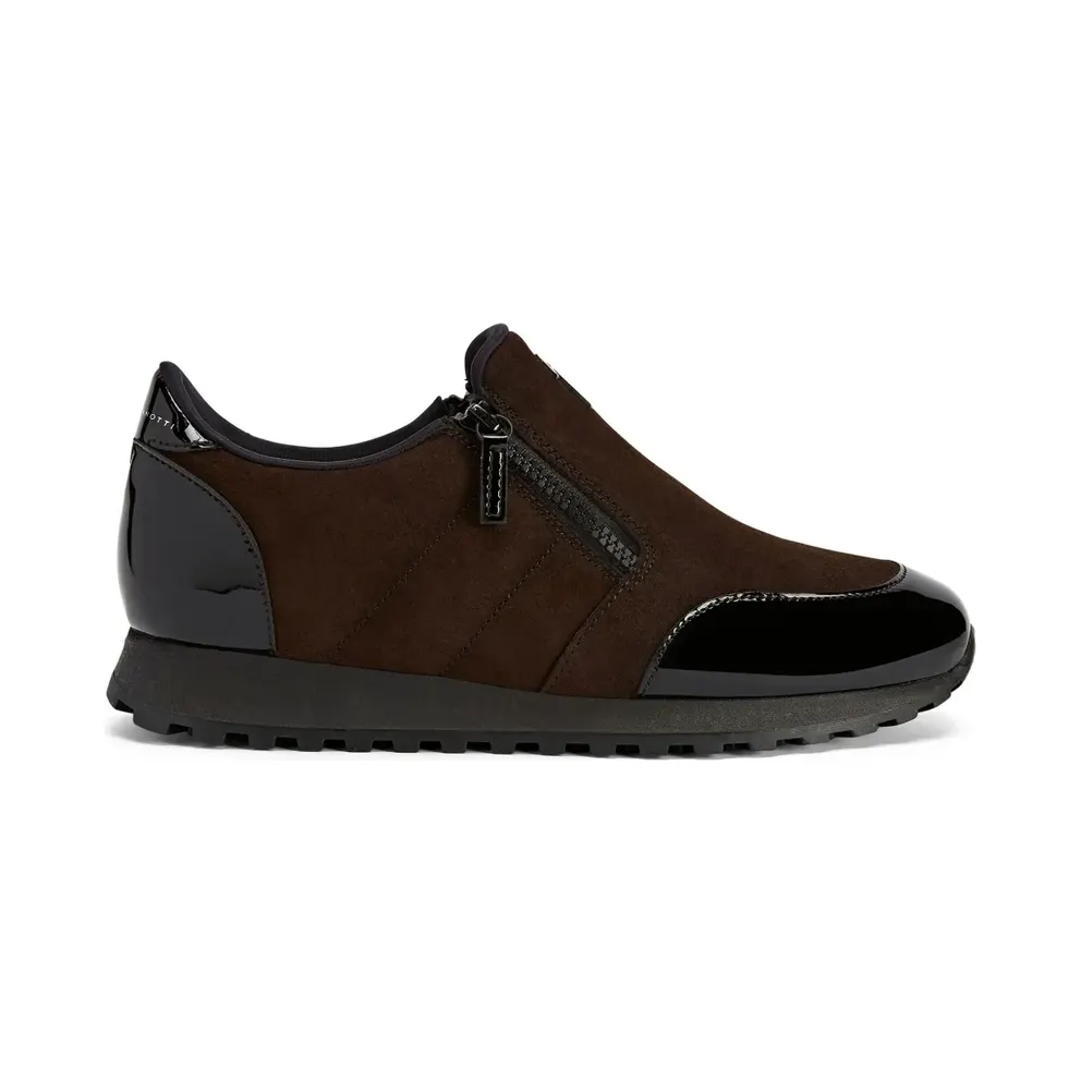 Giuseppe Zanotti Ilde Run mit doppeltem Reißverschluss – Brown (IU10058K02)
