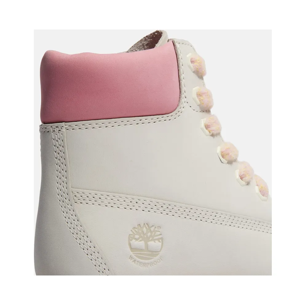 Timberland 6″ Premium Waterproof Boot Natural Nubuck Pink (TB0A2HR8-EX4)
