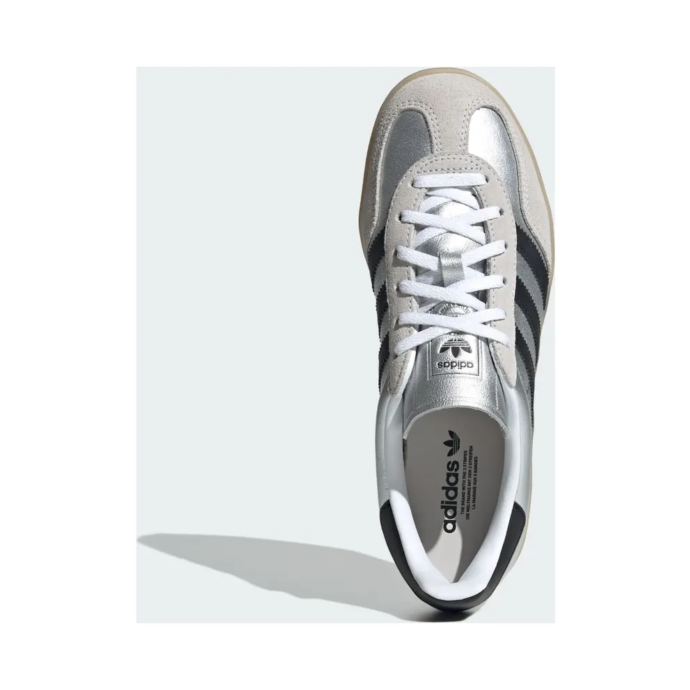 Adidas Gazelle Indoor Grey One / Core Black / Silver Metallic (HP7215)