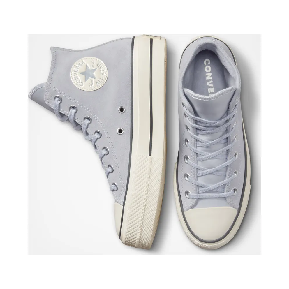 Converse Chuck Taylor All Star Lift Platform Suede Gravel/iron Grey/egret