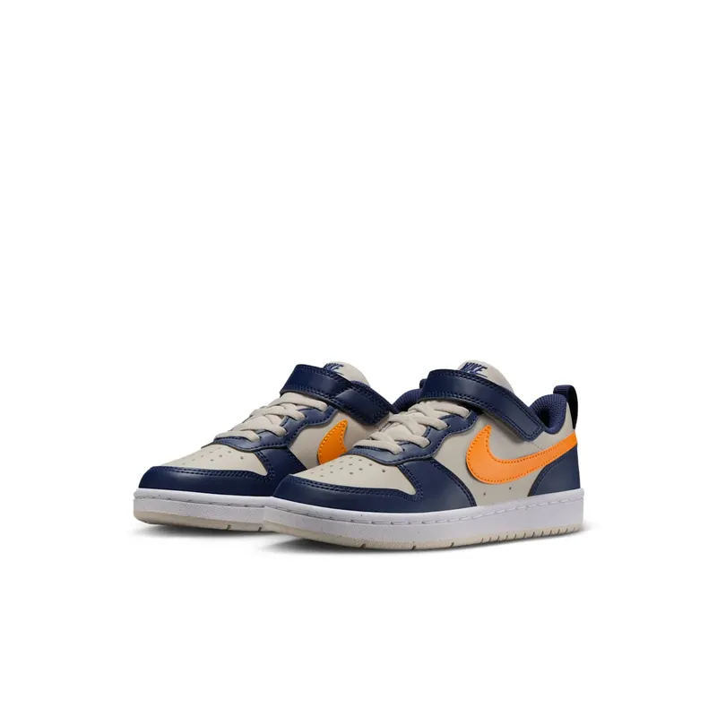 Nike Court Borough Low Recraft Light Orewood Brown Midnight Navy White Orange Peel (DV5457-126)