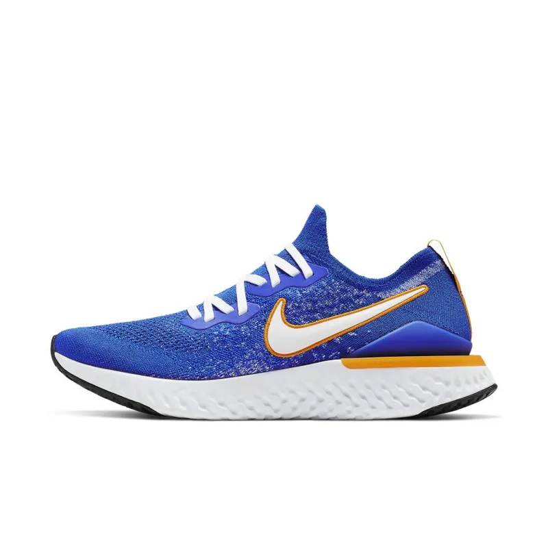 Nike Epic React Flyknit 2 Racer Blue Racer Blue Black Orange Peel White (CJ5228-400)