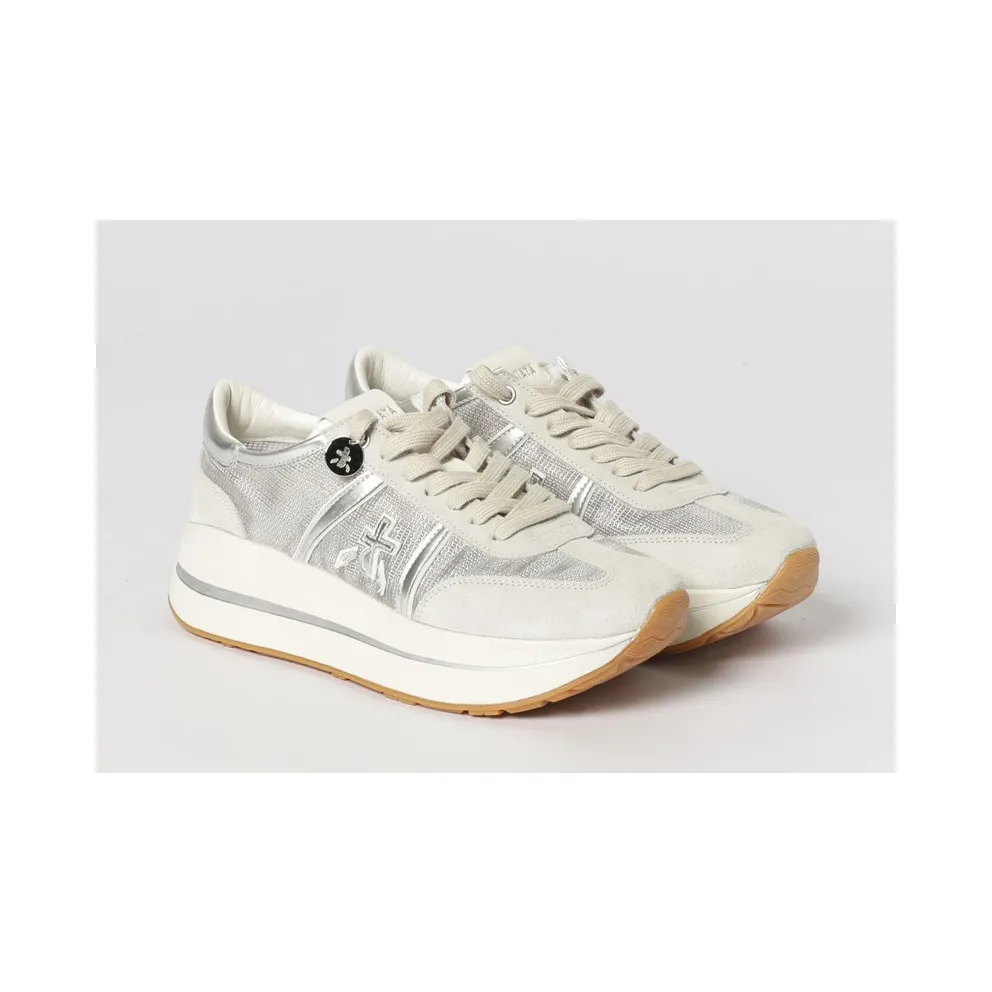Premiata Bethcoin Suede and Mesh Sneakers Grey (BETHCOIN8148)