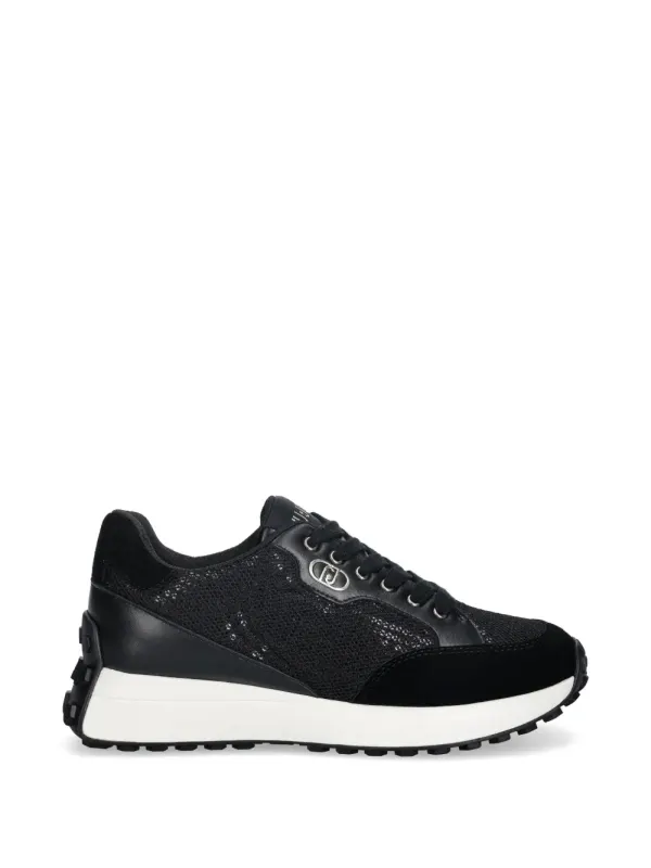 LIU JO Mesh- mit Pailletten – Black (BA6041PX06422222)