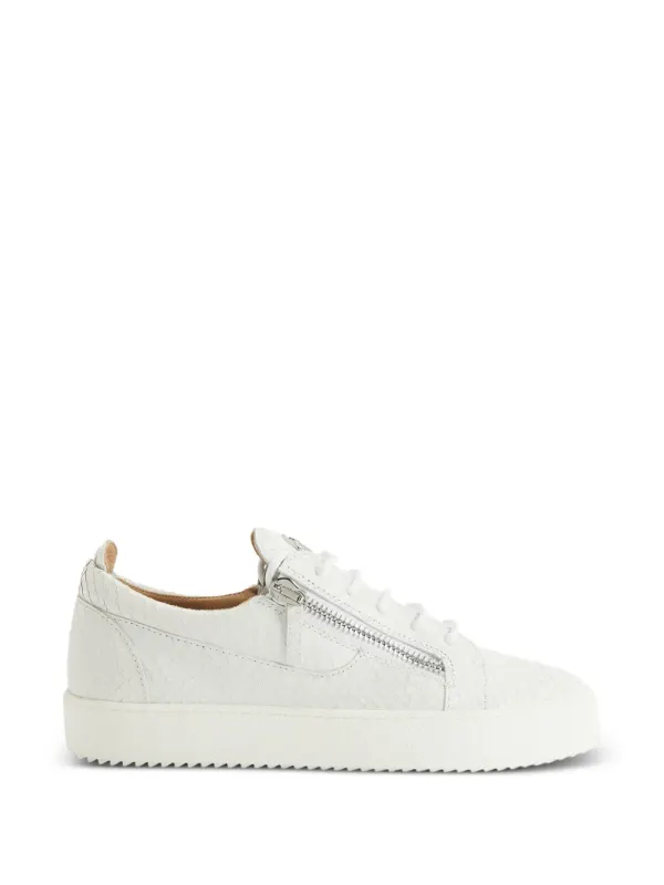 Giuseppe Zanotti Frankie Sneakers mit Reptil-Optik – Weiß (RM60007002)