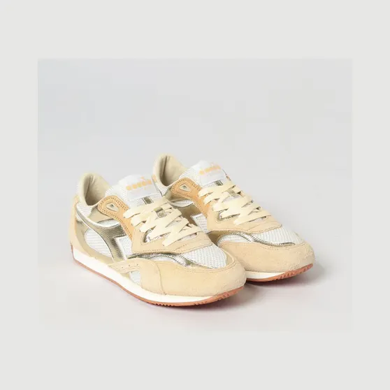 Diadora Equipe Revenge Suede and Mesh Sneakers Gold (20118369496003)