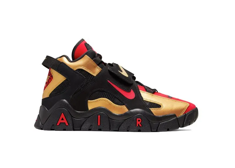 Nike Air Barrage Mid Black Metallic Gold (CT1573-700)
