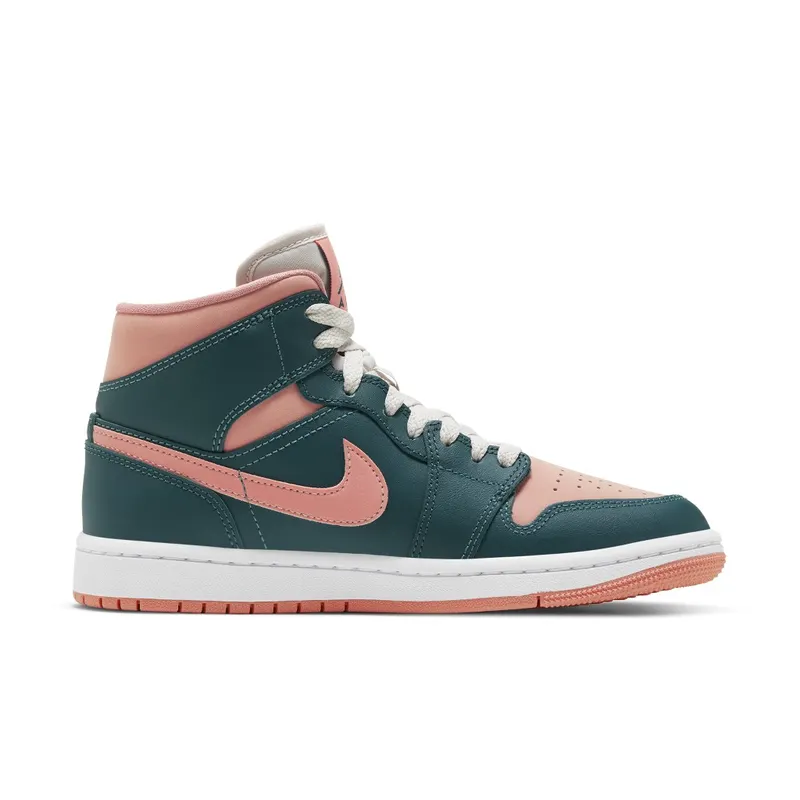 Jordan 1 Mid Dark Teal Green (W) (BQ6472-308)