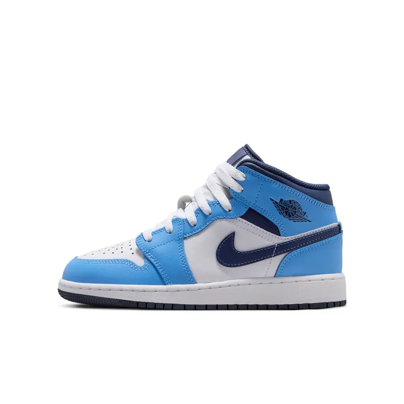 Jordan 1 Mid GS “University Blue Midnight Navy” (DQ8423-405)
