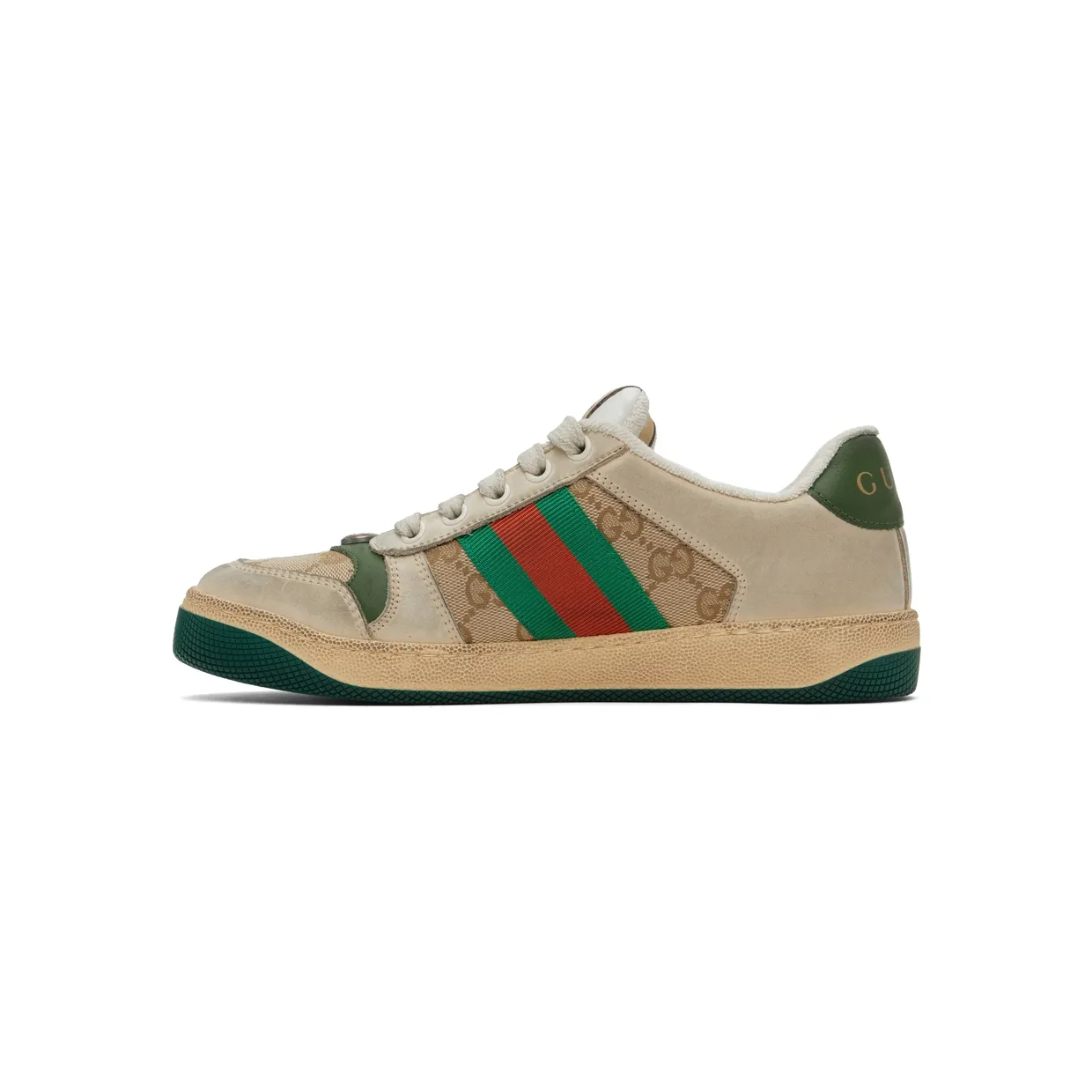 Gucci Beige Screener GG Sneakers (570443 9Y920) (3)