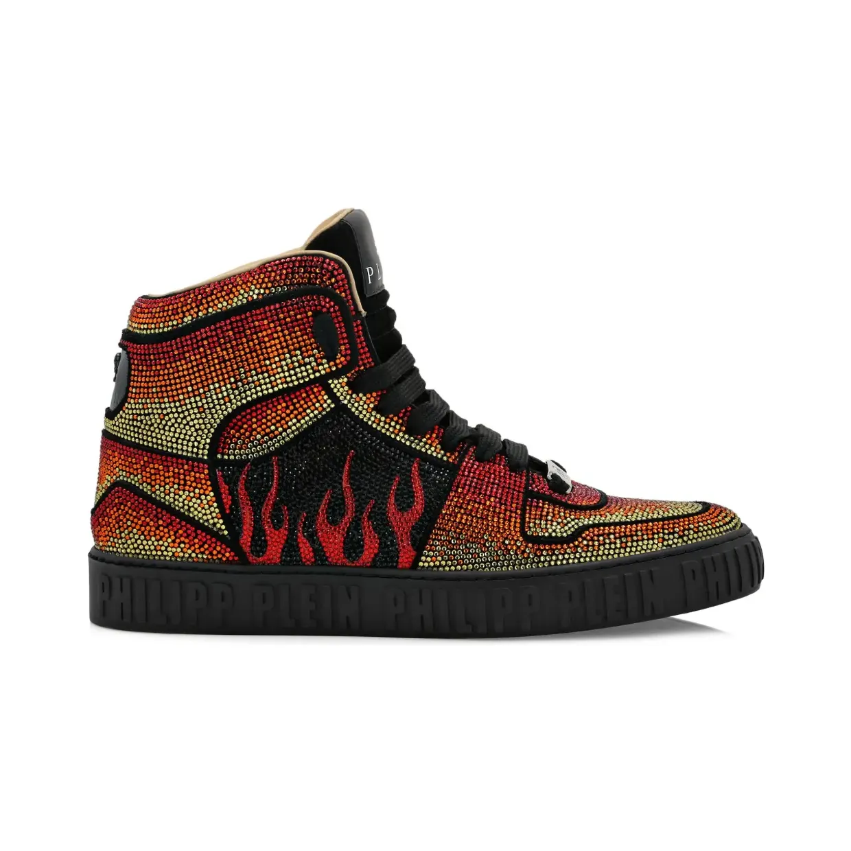 Philipp Plein High-Top-Sneakers mit Schnürung “Black” (PADSMSC3924PLE010N)